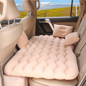 Car Inflatable Mattress Outdoor Tent Folding (Rear Seat Mattress Color: Beige)