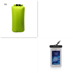 Nylon Light Outdoor Waterproof Skin Pack Waterproof Bag (Waterproof Bags Color: Green Set, Waterproof Bags Capacity: 35L)