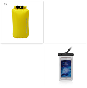 Nylon Light Outdoor Waterproof Skin Pack Waterproof Bag (Waterproof Bags Color: Yellow Set, Waterproof Bags Capacity: 35L)