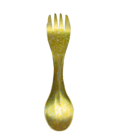 Pure Titanium Spoon Outdoor Titanium Alloy Titanium Spoon (Spoon Color: Gold)