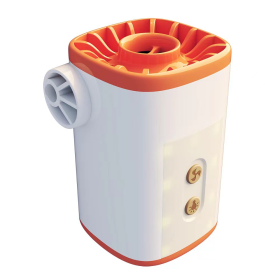 Outdoor Camping Portable Mini Motor Pump (Pump Color: Orange White)