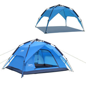 Outdoor Multi-person Automatic Camping Tent (Automatic Camp Tent Color: Sky Blue, Camp Tent Style: Triple Purpose)