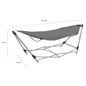 vidaXL Hammock with Foldable Stand Grey (https: //cdn.shopify.com/s/files/1/0612/6927/8851/files/495b5bbe-7e65-4222-9a0a-37e50862a1a8.jpg?v=1734380788)