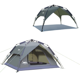 Outdoor Multi-person Automatic Camping Tent (Automatic Camp Tent Color: Army Green, Camp Tent Style: Triple Purpose)