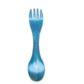 Pure Titanium Spoon Outdoor Titanium Alloy Titanium Spoon (Spoon Color: Blue)