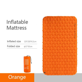 Super Light Double Inflatable Cushion Sleeping Mat (Inflatable Cushion Color: Orange)