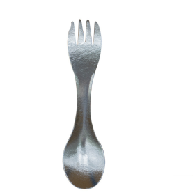 Pure Titanium Spoon Outdoor Titanium Alloy Titanium Spoon (Spoon Color: Titanium)