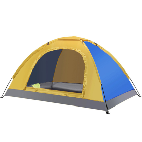 Outdoor Double Camping Tent (Double Camping Tent Color: Royal Blue Yellow)