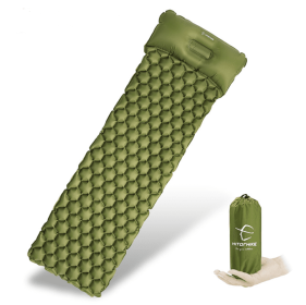 Outdoor Camping Inflatable Honeycomb Mattress Tent (Honeycomb Mattress Color: Army Green)