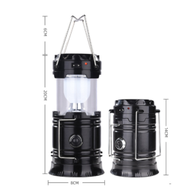 Rechargeable Multifunctional Tent Light (Lantern Color: Black)