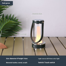 Multifunctional Portable Table Lamp (Table Lamp Color: Dark green)