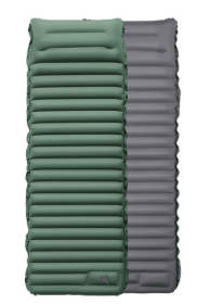 Camping Foot Type Automatic Portable Inflatable Mat (Inflatable Bed Color: Green with Gray)