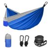 Double/Single Hammock With 2 Tree Straps And 2 Carabiners