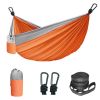 Double/Single Hammock With 2 Tree Straps And 2 Carabiners