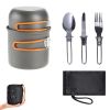 Outdoor Pot Set For 1-2 People Camping Cooker With Cutlery