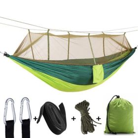 Camping Hammock with Mosquito Net Ultralight Portable (Hammock Color: Green)