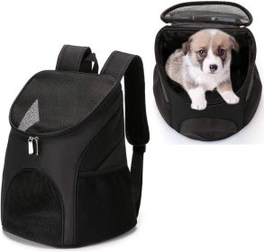 Dog Carrier Backpack Breathable for Small Pets/Cats/Puppies (Dog Carrier Colors: Black)