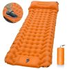 Inflatable Mattress With Pillows, Built-in Inflator Pump