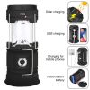 Solar LED Portable Camping Lamp USB Rechargeable, Flashlight