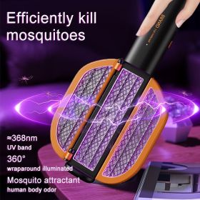 Foldable Portable Mosquito Swatter Bug Zapper (Zapper Color: White)