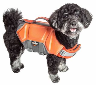 Multi-Point Strategically-Stitched Reflective Dog Life Jacket Vest (Dog Vest Color: Orange, Dog Vest Size: L)