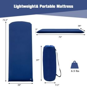 Hiking Outdoor Camping Lightweight Portable Sleeping Pad (Sleeping Pad Color: Blue)