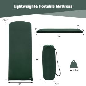 Hiking Outdoor Camping Lightweight Portable Sleeping Pad (Sleeping Pad Color: Green)