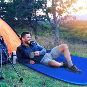 Hiking Outdoor Camping Lightweight Portable Sleeping Pad (Sleeping Pad Color: Light Blue)