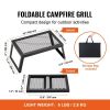 Folding Campfire Grilling Rack For Open Flame Cooking