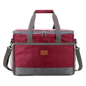 32L Insulated Soft Cooler Bag With Hard Liner Large (Army Green: Red)