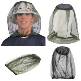 Insect Proof Mosquito Proof Cap; Soft Durable (Army Green: Black)