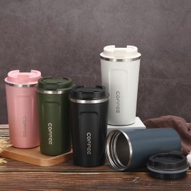 12 oz Stainless Steel Vacuum Insulated Tumbler With Lid (Lantern Color: Black)