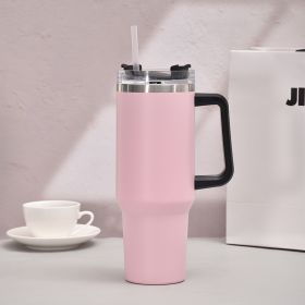 40oz Stainless Steel Insulated Cup With Handle (Lantern Color: Pink)