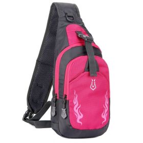 Crossbody Shoulder Bag for Men And Women (Type: Sports Bag, Lantern Color: Rose Red)