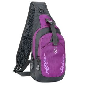 Crossbody Shoulder Bag for Men And Women (Type: Sports Bag, Lantern Color: Purple)