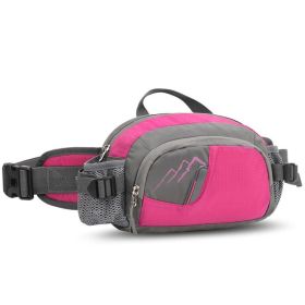 Outdoor Sports Waist Pack for Women and Men (Type: Sports Bag, Lantern Color: Rose Red)