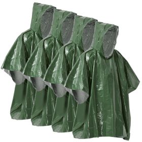 Emergency Rain Poncho Weather Proof Camping Gear (Type: Camping supplies, Lantern Color: Green)