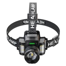 Outdoor LED Headlamp For Camping Hiking Cycling Running (Type: Headlamp, Army Green: Black B)