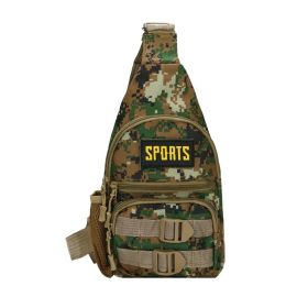 Multi-pocket Crossbody Camouflage Bag for Outdoor Camping Hiking (Type: Sports Bag, Lantern Color: Army Green)