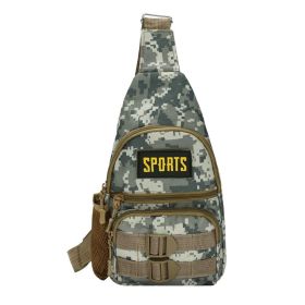 Multi-pocket Crossbody Camouflage Bag for Outdoor Camping Hiking (Type: Sports Bag, Lantern Color: Light Grey)