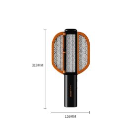 Foldable Portable Mosquito Swatter Bug Zapper (Ships From: China, Army Green: Black)