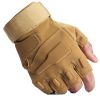 Mens Tactical Combat Gloves with Hard Knuckle For Camping