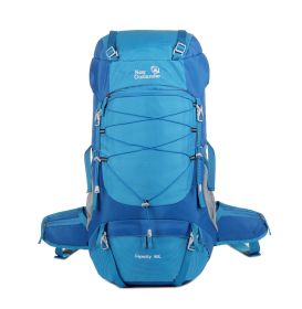 Large Capacity Nylon Backpack For Camping Trips (Army Green: Blue2)