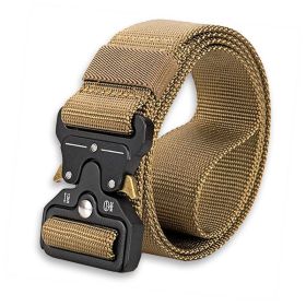 Hunting & Camping Heavy Duty Security Utility Nylon Belt (Type: Belt, Lantern Color: Khaki)