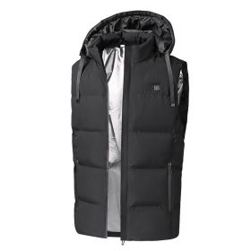 Heated VEST (Army Green: Black, size: large)