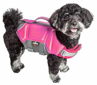 Multi-Point Strategically-Stitched Reflective Dog Life Jacket Vest (Army Green: Pink, size: small)