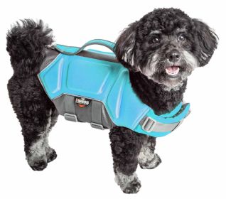 Multi-Point Strategically-Stitched Reflective Dog Life Jacket Vest (Army Green: Blue, size: small)