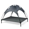 Elevated Outdoor Pet Bed With Removable Canopy Shade