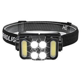 Rechargeable LED Headlamp For Camping Cycling Hiking (Type: Headlamp, Army Green: Style A)