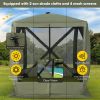 6.7 x 6.7 Feet Pop Up Gazebo with Netting and Carry Bag